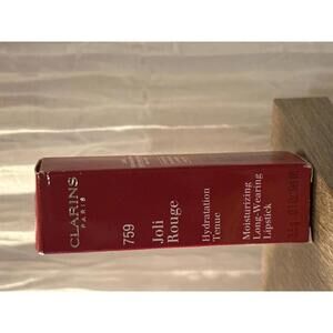 Clarins Joli Rouge 759 Moisturizing Long‑Wear Lipstick NEW